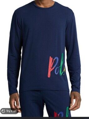 Polo by Ralph Lauren Dark Navy Long Sleeve Tee Mens Numerous Sizes